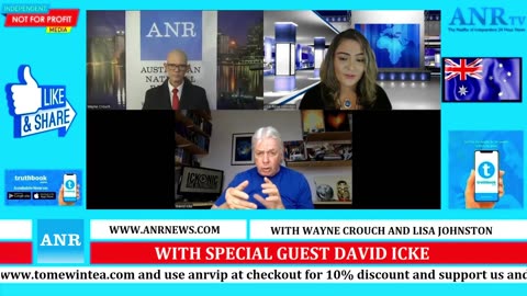 Wayne Crouch and Lisa Johnston with special guest David Icke