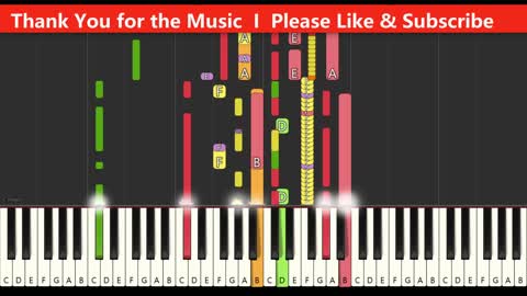 Abba Thank you for the Music (Keyboard and Organ Tutorial)