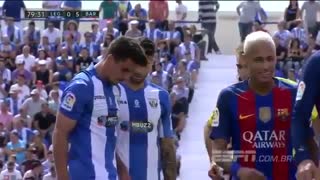 VIDEO: Neymar & Rafinha Angry Reaction vs Leganes