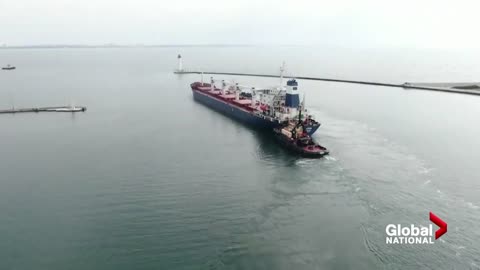 1st Ukrainian grain ship leaves port of Odesa, gives glimmer of hope for global food crisis