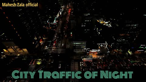 City Traffic 🚦 view of USA | City Street At Night| Vehicle Traffic