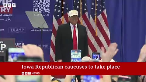 Iowa caucus: Republican rivals make last-ditch bids to cut Trump's lead | BBC News