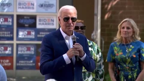 Biden rambles at campaign office in Philly