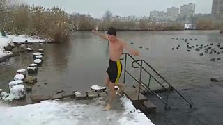 Ice Spring Bathing