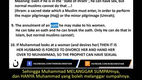 16 Hak Istimewa Muhammad