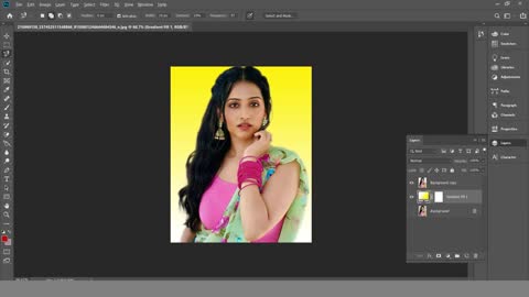 How To Joint Picture Editing Green Background Photoshop
