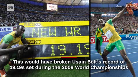 Noah Lyles breaks 200m world record -- but then it transpires he only ran 185m