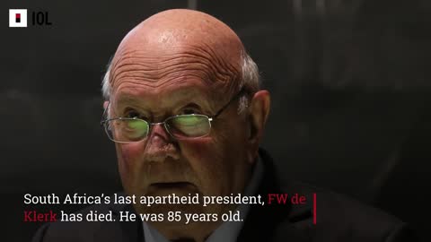 SA’s last apartheid president FW de Klerk has died