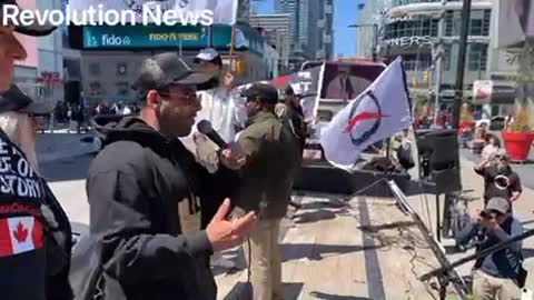 Raw video: Yonge Dundas Square freedom rally with Chris Sky