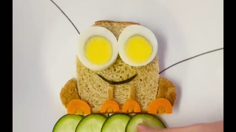 Super easy food Art and craft / make a simple sandwich decoration