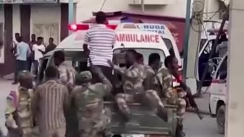 Somali al-Shabab militants attack a hotel in Mogadishu, the capital of Somalia