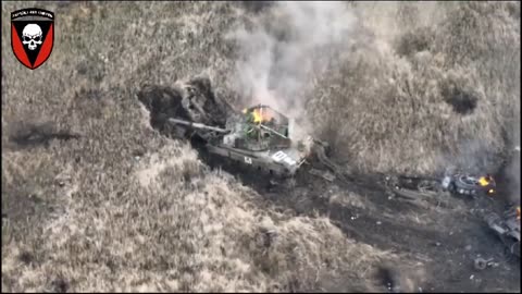 Ukrainian Artillery Destroys Several Russian Tanks and APCs