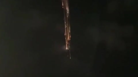 Rocket debris lights up skies over the Pacific Northwest by space x.