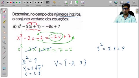 Correção de exercícios de números inteiros.