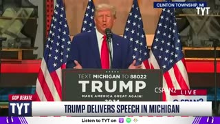 Trump Ranting About Electric Boats & Windmills During Detroit Speech