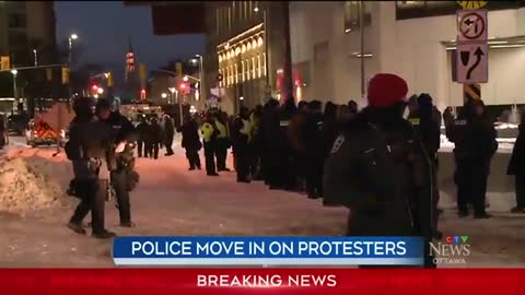 CTV News Ottawa | Police arrest "Freedom Convoy" organizers, move on remaining demonstrators