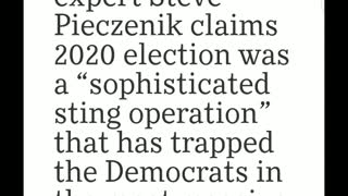 Breaking!! 2020 Election was a sting operation!