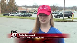 Michigan student says teacher grabbed her Trump pin