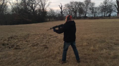 AK-47 fun on the farm