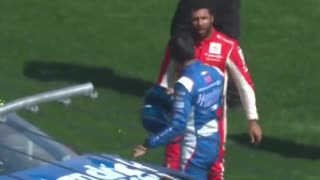 Bubba Wallace violently ATTACKS other NASCAR Driver