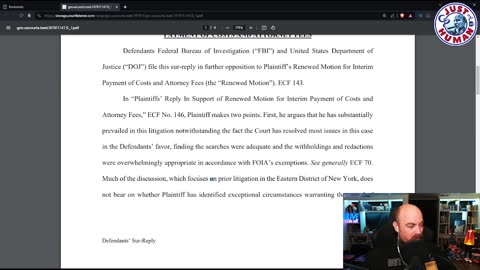 Continued Arguments For Interim Attorneys Fees in Seth Rich FOIA Case