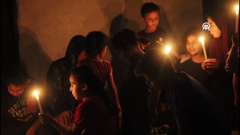 Gaza - Palestinians spend nights in pitch darkness
