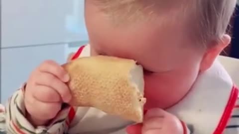 Infants Falling Asleep While Eating - Cute and amusing Baby Videos #1 #shorts