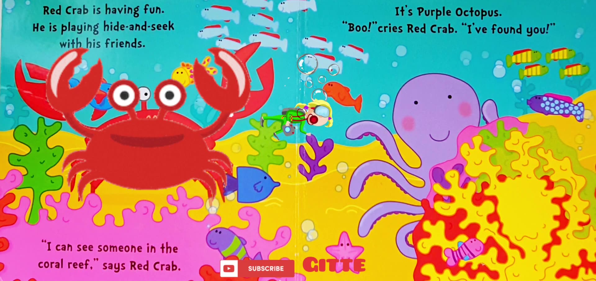 Hide and Seek Under the sea book | Under the Sea story for kids | Ocean ...