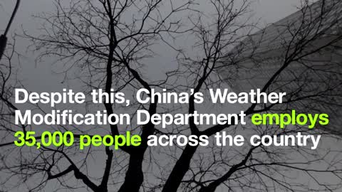 China betaalt 168 miljoen om het weer te controleren