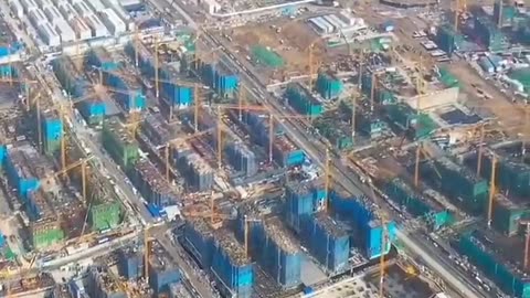 This is Xiongan City, one of the world’s largest construction sites.