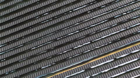 Drone captured mind-blowing footage of solar panel like INCEPTION movie
