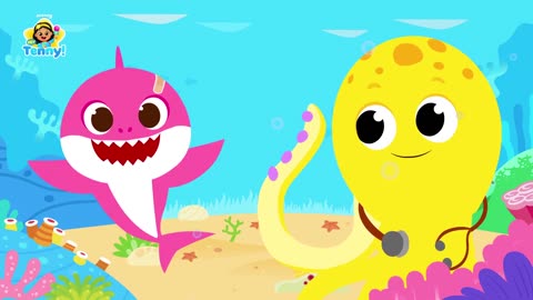Five Little Sharks | Animal Song | Nursery Rhymes | Sing Along | Hey Tenny!