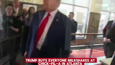 Trump buys everyone milkshakes