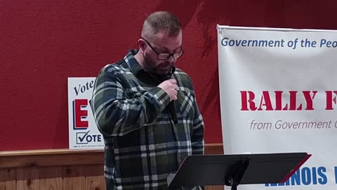 Patrick Moody Candidate For Rock Island Sheriff At Illinois Freedom Alliance On January 19th 2022