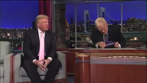 David Letterman has a great deal to say about donald Trump