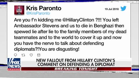 Benghazi hero slams Clinton's defense of diplomat