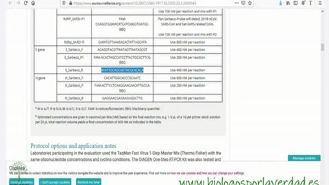 La prueba RT PCR detecta el coronavirus humano NL63 los pcr son un fraude 6 mayo21