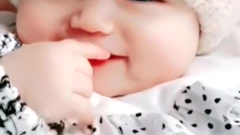 Cute baby smile status on tiktok