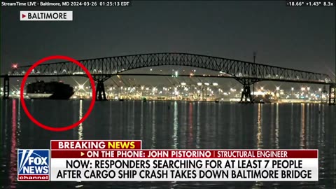 The Baltimore bridge collapsed after a ship crashed violently into it
