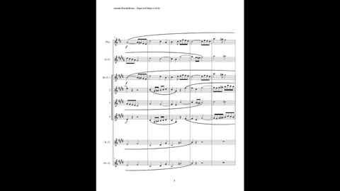 Antonin Dvorák – Fugue in D Major (Clarinet Septet + Piccolo)