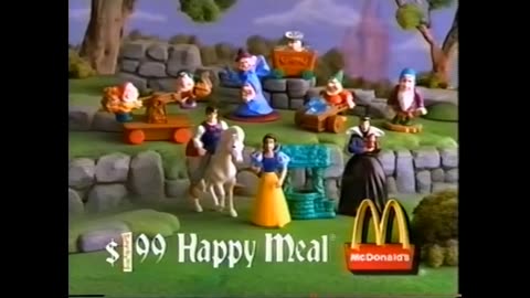 July 15, 1993 - Get Snow White Happy Meal Figures at McDonald's