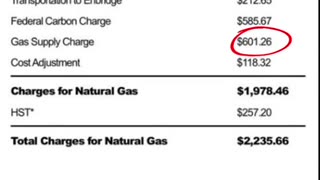 Trudeau's carbon tax scam.