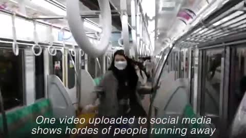 Man dressed as joker injures 17 in tokyo japan train