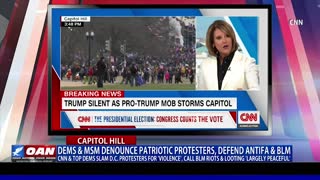 Dems & MSM denounce patriotic protesters, defend Antifa & BLM