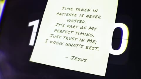 Waiting can be tough, but remember, it's all in Jesus' hands.