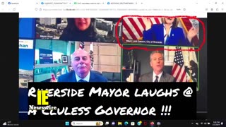 IE NEWSWIRE RIVERSIDE MAYOR CHUCKLES WHILE NEWSOM BABBLES EDITION 2-1-24 !!!