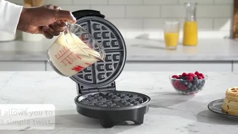 Waffle Maker with Adjustable Temperature Control