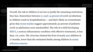 The Risk of Covid To Kids Is Minuscule -- Let Kids Be Kids