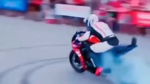 Bike fire stunts