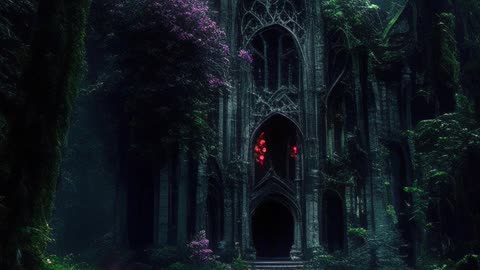 Gothic Architecture | Enchanted Forest | Mysterious | Gothic Art | Digital Art | AI Art #enchanted